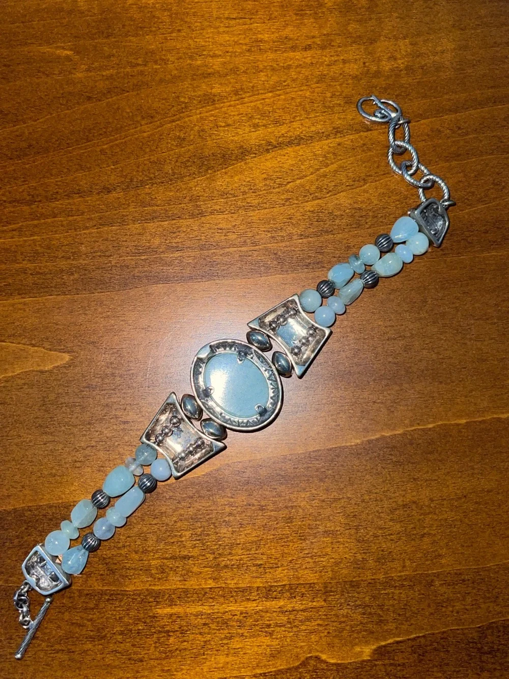 Vintage Native American Navajo Carolyn Pollack 925 Sterling Silver Bracelet